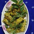 Sadhana Parihar का कुकस्नैप जब उन्होंने कोथिम्बीर बड़ी(kothimbir vadi recipe in Hindi) बनाया था।
