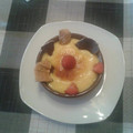 El cooksnap de Conchy Domper Franco cuando hizo Crema de mango gratinada.
