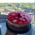 El cooksnap de Mariel Gutierrez cuando hizo Pay Frío de Queso con Fresas.
