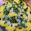 sudha dhanuka's cooksnap of when they made Khaman Dhokla.