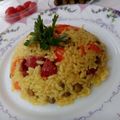 Cooksnap-ul lui Laura Maria atunci când a preparat Orez spaniol cu cârnaț chorizo.