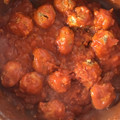 El cooksnap de Jonas Cobos cuando hizo Albóndigas de atún en lata y salsa de tomate.