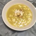 Cooksnap de Ruben Gomes quando cozinhou Creme de Legumes, Crouton e Amêndoa tostada.