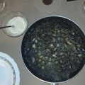 El cooksnap de Oscar Perez cuando hizo Arroz negro con anillas de calamares y mayonesa de ajo.
