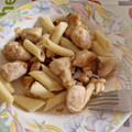 El cooksnap de Dimi Coca Torres cuando hizo Solomillos de Pollo al Ajillo con Patatas.