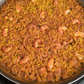 El cooksnap de Julián cuando hizo Fideuá.