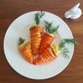 Kristina K's cooksnap of when they made Easter Crescent Roll Carrots Filled With Egg Salad.