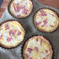 El cooksnap de Pao Mor cuando hizo Tarta de jamón y queso fácil.