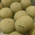 橘子 的 黑芝麻抹茶蔴薯波波球 cooksnap