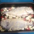 El cooksnap de Vanessa Martín Iglesias cuando hizo 193. Doradas asadas con especias y verduras (principal pescado).