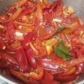 El cooksnap de Rut elena Vaca cuando hizo Morrones agridulces. Conserva fácil.