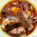 El cooksnap de Juancar cuando hizo Guisado de lechal con alcachofas.
