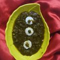Saroj Shah's cooksnap of when they made Palak Paneer.