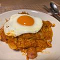 Cooksnap của Mie khi họ làm theo món Cơm rang xúc xích Hàn Quốc