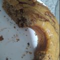 El cooksnap de Yanese Masgo cuando hizo Queque marmoleado de plátano y crema de avellanas (Nutella).