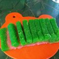 Cooksnap dari Habsari untuk resep Lapis singkong pelangi
