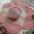 Cooksnap dari mezzayu luna untuk resep Serabi Merah Putih Kuah Kinca