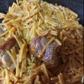 El cooksnap de Bea cuando hizo Fideos con costillas de cerdo.