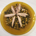 El cooksnap de Natalia Velázquez cuando hizo Salteado de garbanzos con kale.