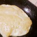 Amber Fawad's cooksnap of when they made Puri paratha with chicken tikka.