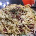 Cooksnap dari Nurfaria Hidayah untuk resep spaghetti carbonara easy