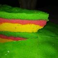 Cooksnap dari Uci Ciptiasrini untuk resep Bolu Kukus Pelangi