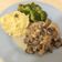 Cooksnap dari Plates Of Flavors untuk resep Grilled Chicken with Mushroom Sauce and Mashed Potato