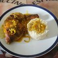 El cooksnap de Yoly Bruja cuando hizo Pollo estilo marroquí con piñones.