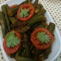 Vrinda Idnani's cooksnap of when they made Simple okra stir fry.