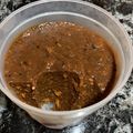 El cooksnap de Sol Avancini Noceti cuando hizo Flan de caqui y cacao.