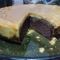 El cooksnap de Sabrina Santos cuando hizo Chocoflan.
