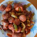 Cooksnap από Ραφαέλα Τόκα στη συνταγή Λουκάνικα με κόκκινη σάλτσα