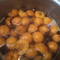 El cooksnap de Pau Rosainz cuando hizo Duraznos en almíbar con canela y jengibre.