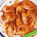 秉珊媽Plenty 的 蒜蒸大頭蝦寬粉 cooksnap