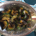 El cooksnap de Alicia Yunis cuando hizo Salteado de pepino holandés estilo asiático.