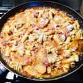 El cooksnap de Ines Mercado cuando hizo Guiso de Fideos con Pollo.
