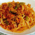 El cooksnap de Esther Ariza Sánchez cuando hizo Putanesca con espárragos trigueros(vegetariano).