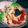 Cooksnap mamy_kitchen89 semasa beliau membuat Teddy bear omurice - Japanese ketchup fried rice with omelette 🧸💝.