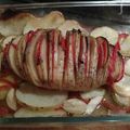 El cooksnap de Luciana Fenos cuando hizo Papas Hasselback.
