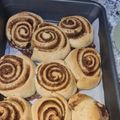 El cooksnap de Erendira Palafox cuando hizo Roles integrales de canela glaseados.