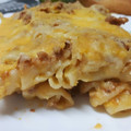 El cooksnap de Piedad Sanchez Gomez cuando hizo Lasaña de Fusilli y Carne con Bechamel de Calabaza.