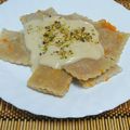 El cooksnap de Sonycarma cuando hizo Raviolis de Calabaza  a la crema de Grana Padano.