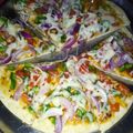 Deepti Johri का कुकस्नैप जब उन्होंने पिज़्ज़ा (pizza recipe in Hindi) बनाया था।