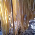 El cooksnap de Karin Clavel cuando hizo Tallarines caseros.