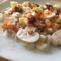El cooksnap de Amparo cuando hizo Ensalada con champiñón, queso y sobrasada a la miel.