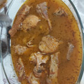 El cooksnap de Ari Rodriguez cuando hizo Pollo y secreto ibérico en salsa de sidra.