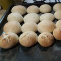 El cooksnap de Mariana Iglesias cuando hizo Bollos de Pan Francés.