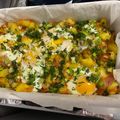 Cooksnap-ul lui Neacsu Ioana atunci când a preparat Cartofi cu ceapă, bacon și ouă la cuptor.