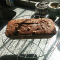 El cooksnap de María Belén Zárate cuando hizo Budín de chocolate y banana con harina integral y coco.