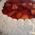El cooksnap de Nanii cuando hizo Torta de frutillas con crema de leche.